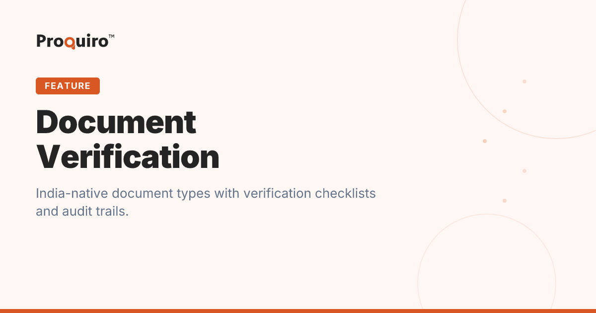Document Verification Software | Proquiro